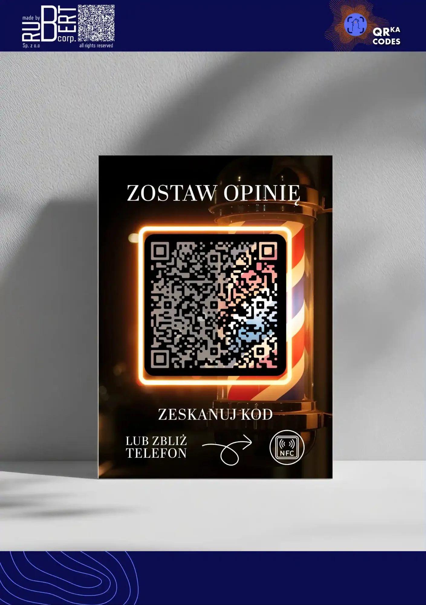Stand NFC/QR — personalizowany projekt